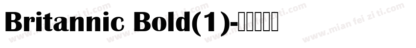 Britannic Bold(1)字体转换